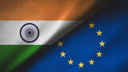 EU India Flags