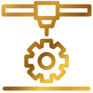 Manufacturing Icon Gold Gradient
