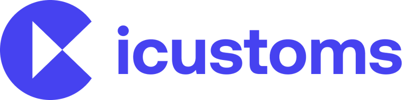 Icustoms Logo Full Blue